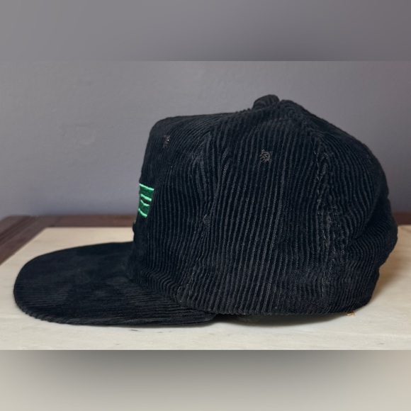Vintage Consolidated Freightways Trucker Hat Black Corduroy Snapback Tonkin Inc. - Picture 2 of 6